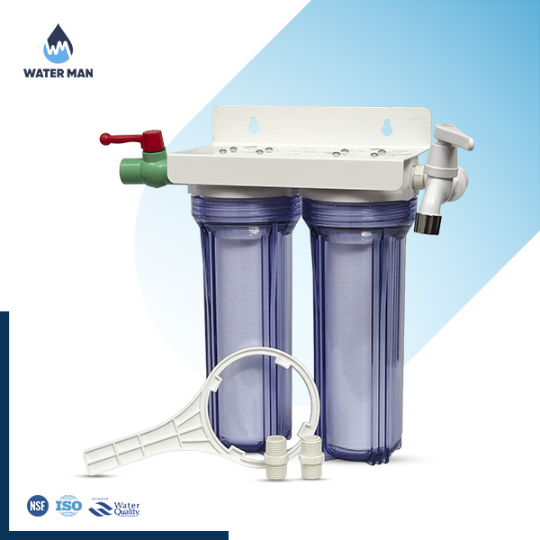 Double-Stage Iron Removal Filter With Tap