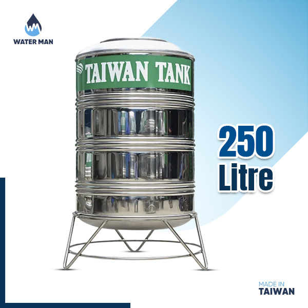 Stainless Steel Water Tank – 250 Liters (Taiwan)