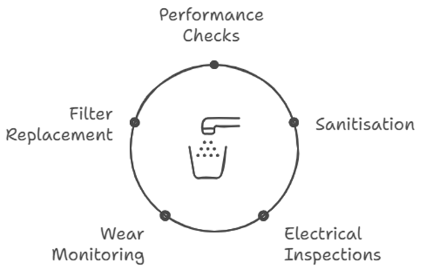 Commercial water purifier maintenance cycle