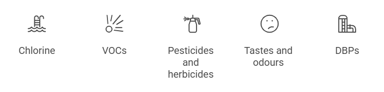 What activated carbon can remove