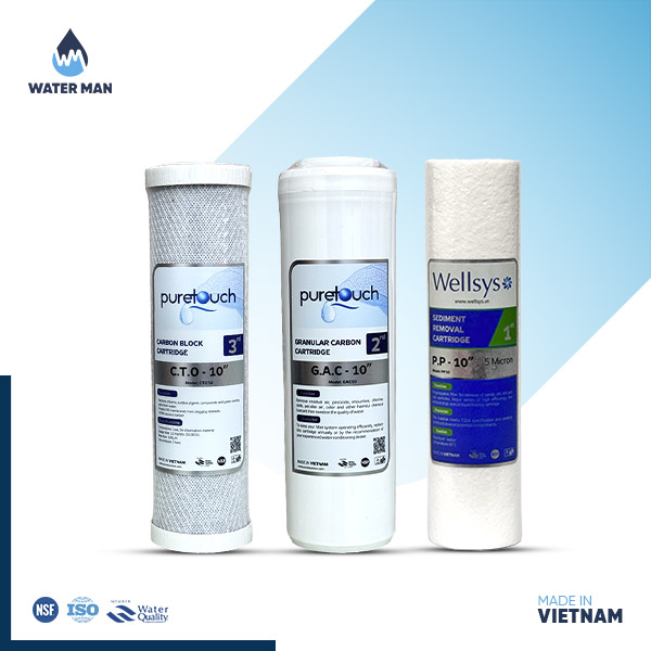 Pure Touch & Wellsys 1-Set RO Filter Replacement Kit (Vietnam)