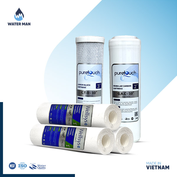 Pure Touch & Wellsys 6-Month RO Filter Set (Vietnam)