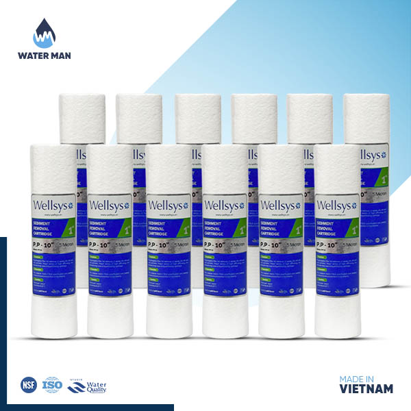 Wellsys 10″ PP Filter Combo Pack 12pcs - Vietnam