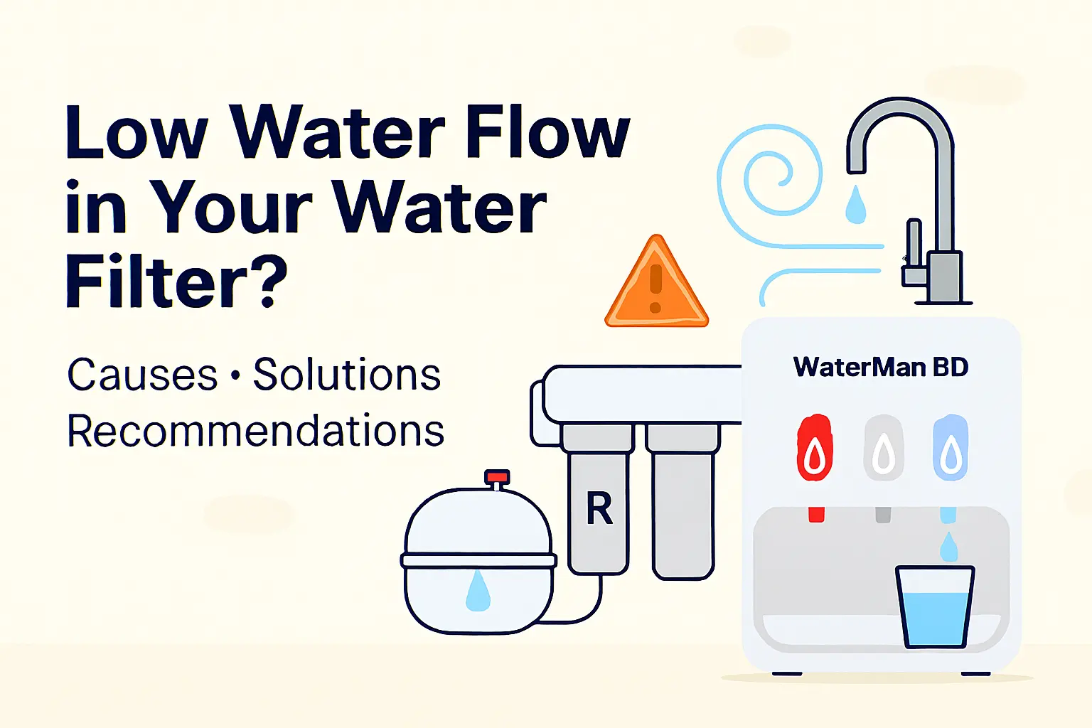 Water Rushing Through A Filter Low Water Flow In Water Filter – Causes, Solutions, Maintenance