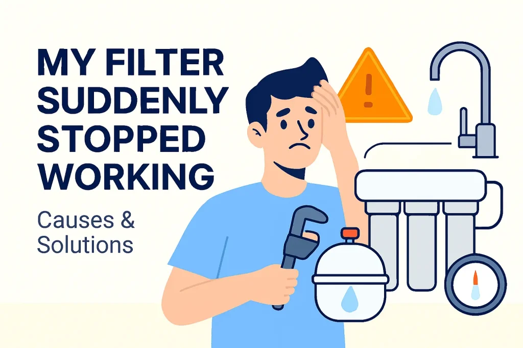Checking sediment pre-filter in water purifier