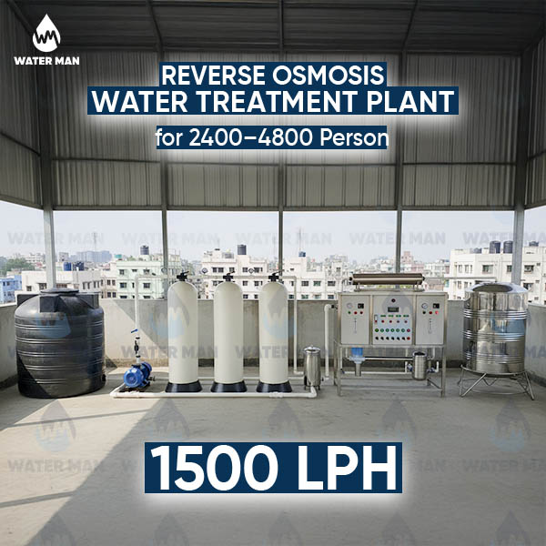 Reverse Osmosis (RO) Water Treatment Plant - 9000 GPD / 1500 LPH