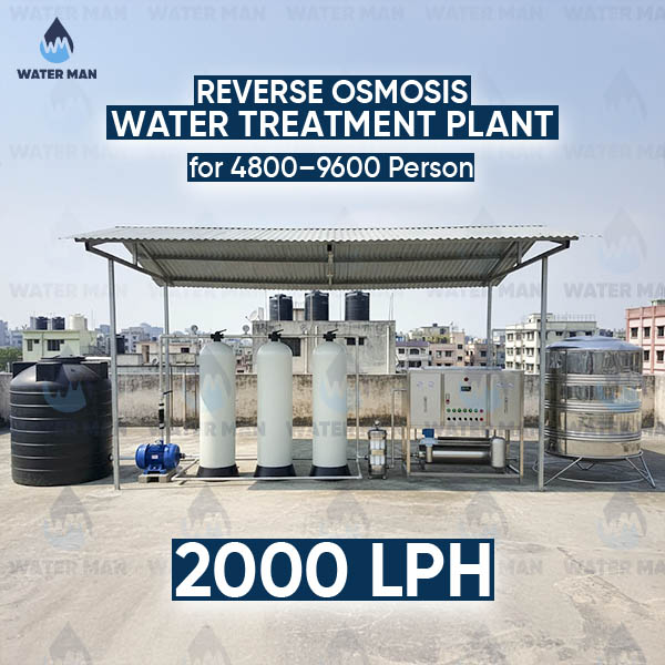 Reverse Osmosis (RO) Water Treatment Plant - 12000 GPD / 2000 LPH