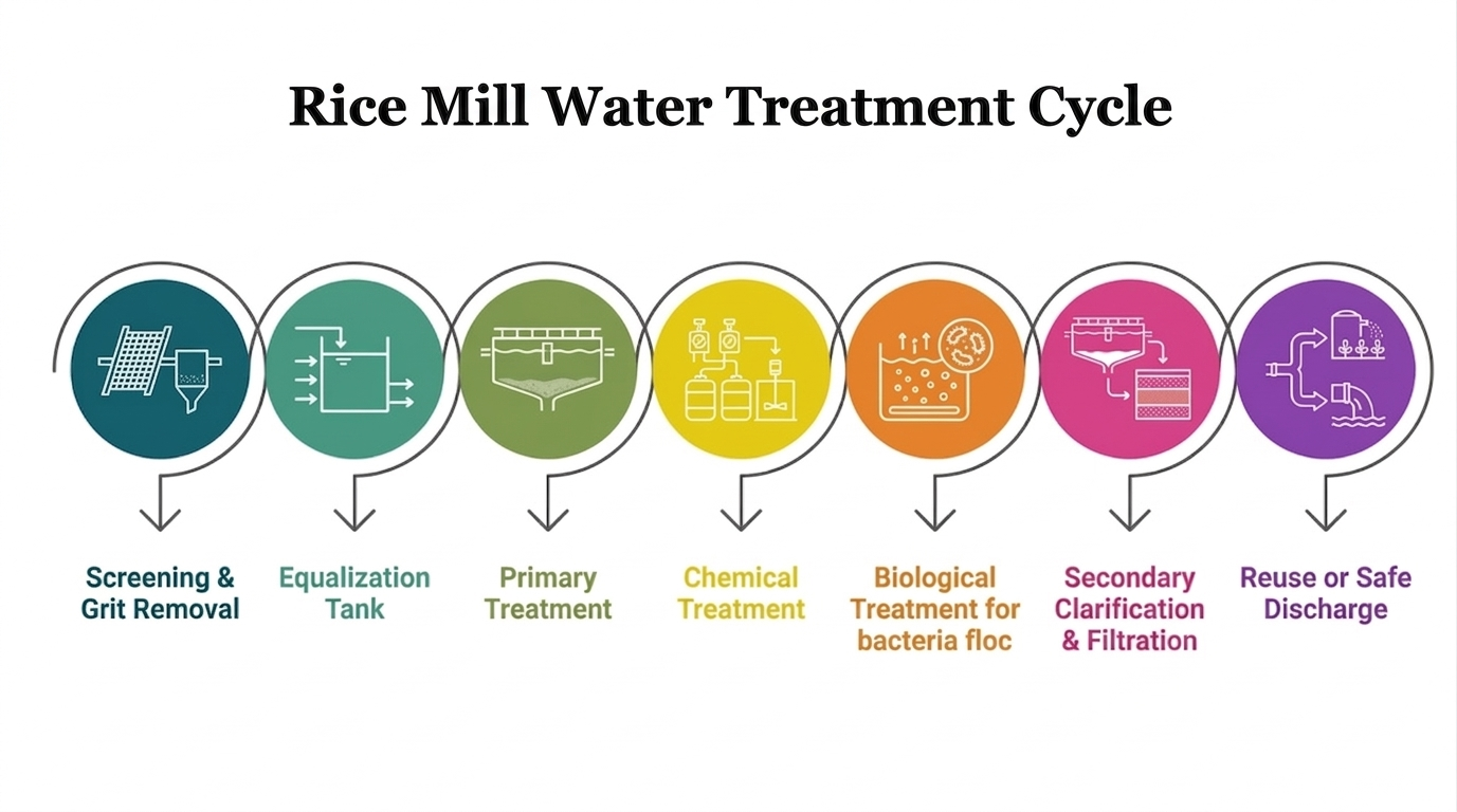 Water Treatment Plant for Rice Mills