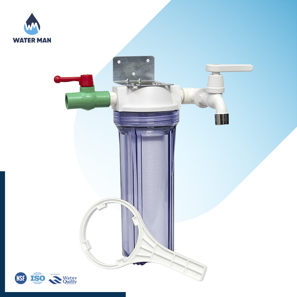 Single-Stage Iron Removal Filter With Tap